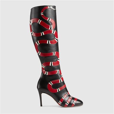 thigh high gucci boots|gucci snakeskin boots.